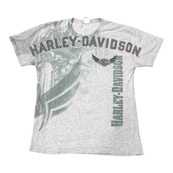 Harley-Davidson Gray Graphic T-Shirt XL Milwaukee WI Biker Motorcycle Women READ - Picture 1 of 8
